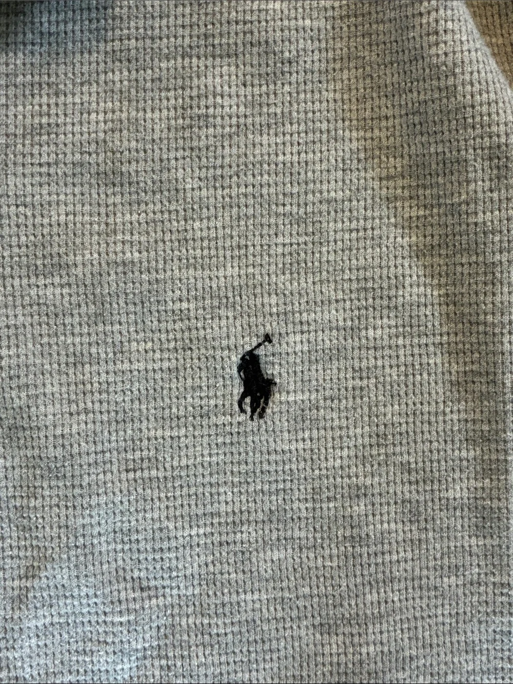 Polo by Ralph Lauren Heather Light Grey Long-Sleeve Henley